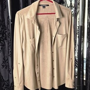 Le Chateau Tan Collared Shirt